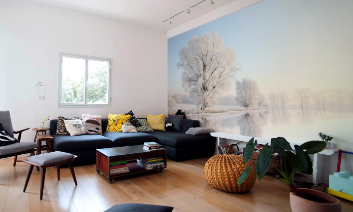 Fond d'écran photo avec des images de la nature à l'intérieur