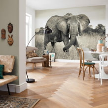 Papier peint photo moderne dans le salon-3
