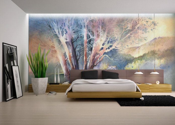 Paysage à l'aquarelle