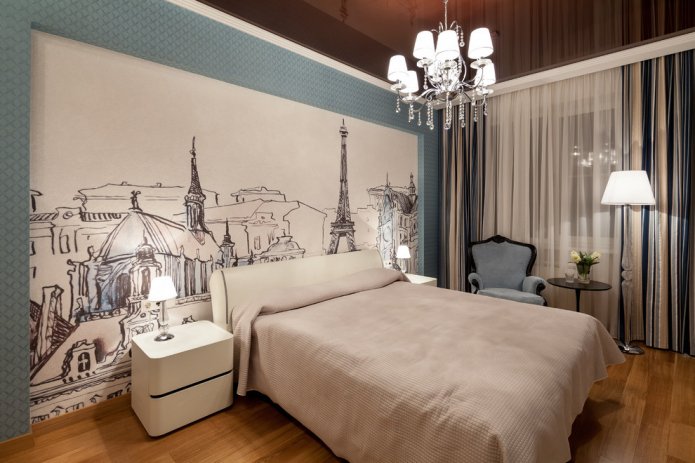 Papier peint photo dans la chambre