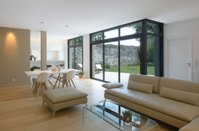 Intérieur d'une maison de campagne de style moderne