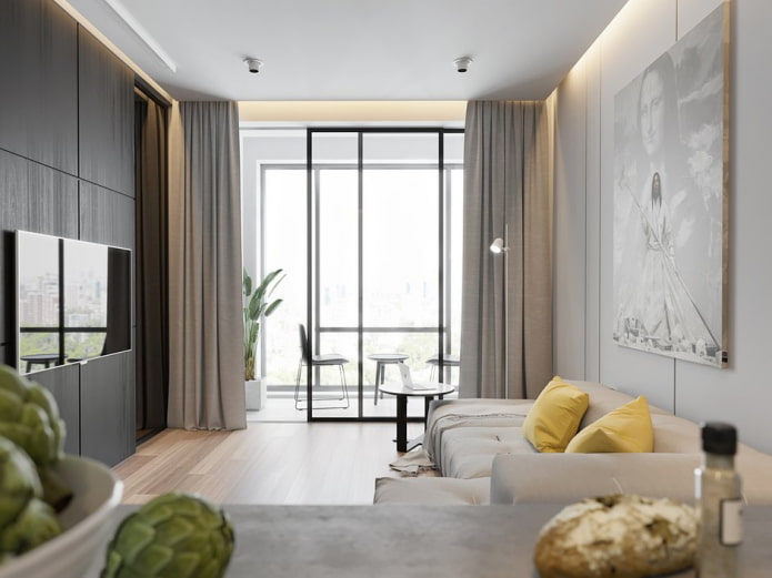 Minimalisme dans le salon