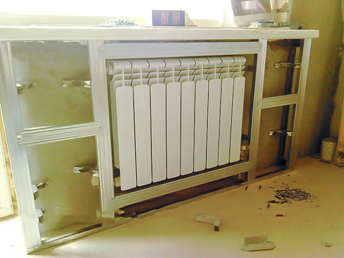 Installation du cadre de batterie