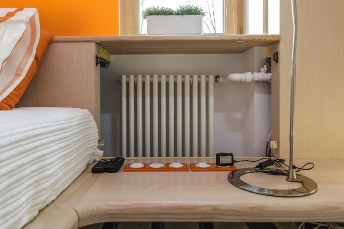 Masquer la batterie dans un intérieur moderne