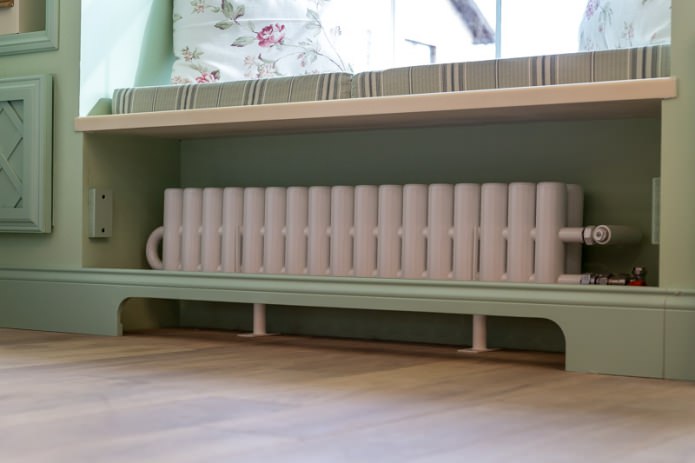 Masquer un radiateur dans une pièce de style provençal