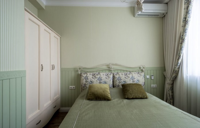 Chambre aux tons verts