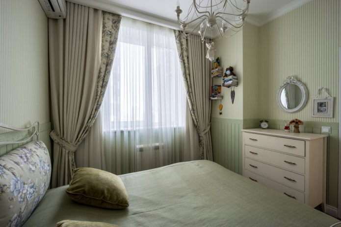 Chambre aux tons verts
