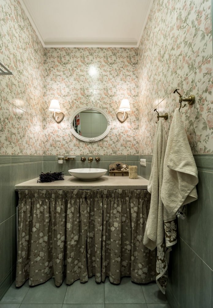 Provence dans la salle de bain