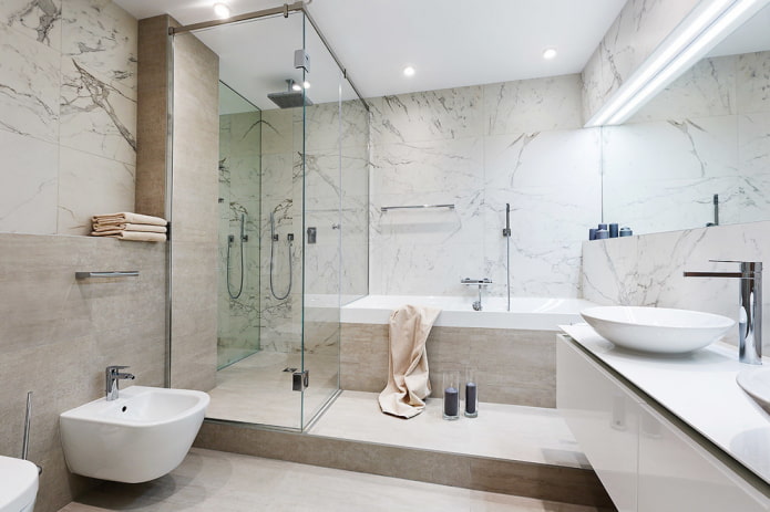 salle de bain sur une élévation