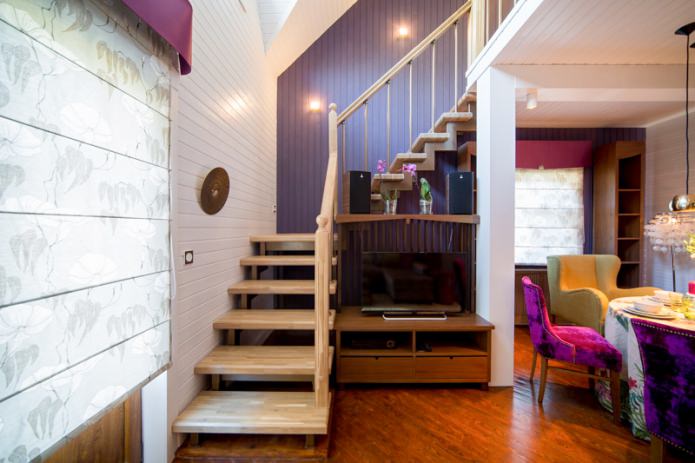 TV sous l'escalier