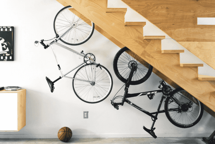 rangement d'un vélo
