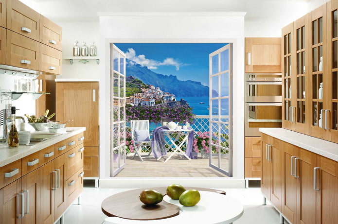 Papier peint photo 3D pour l'intérieur de la cuisine