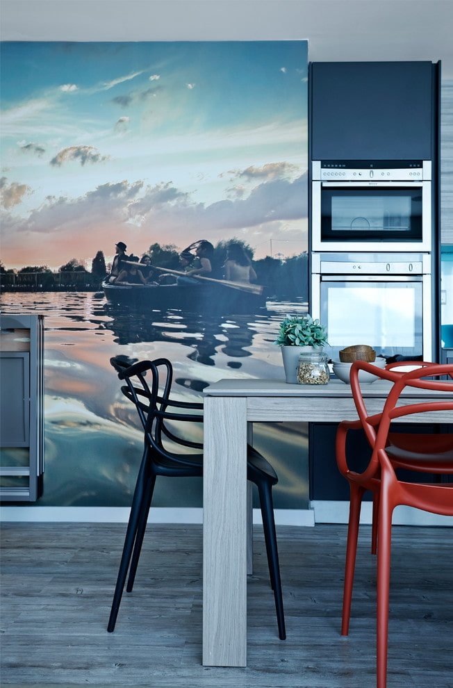Papier peint photo 3D pour l'intérieur de la cuisine