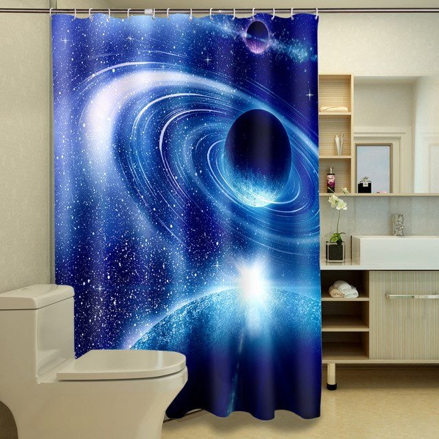 Rideaux 3D avec images de l'espace
