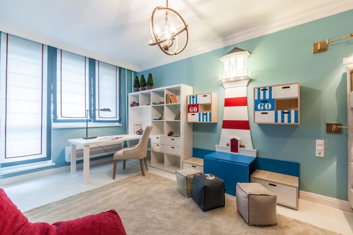 Style nautique dans la chambre de bébé