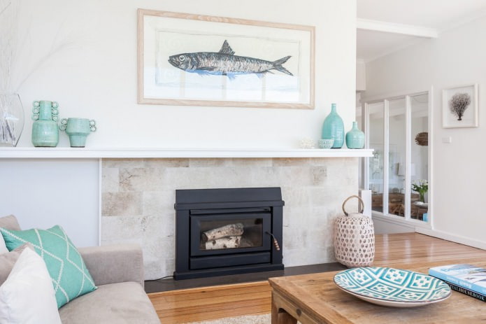 peinture avec un poisson