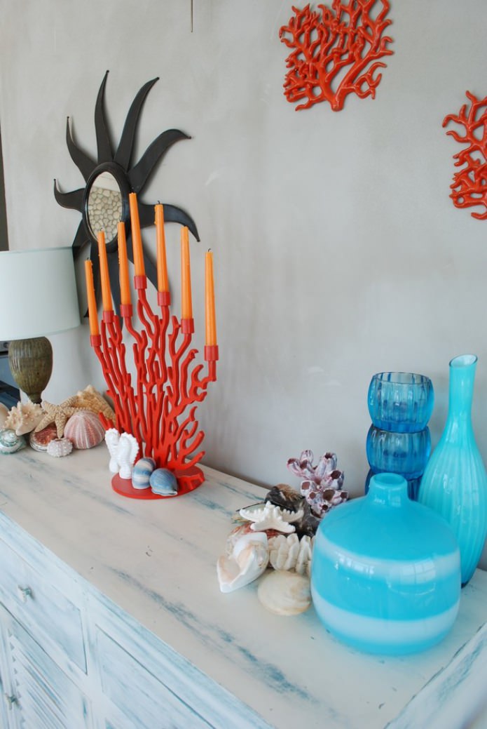 Bougeoir en forme de corail