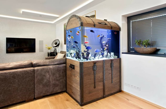 décoration d'aquarium design