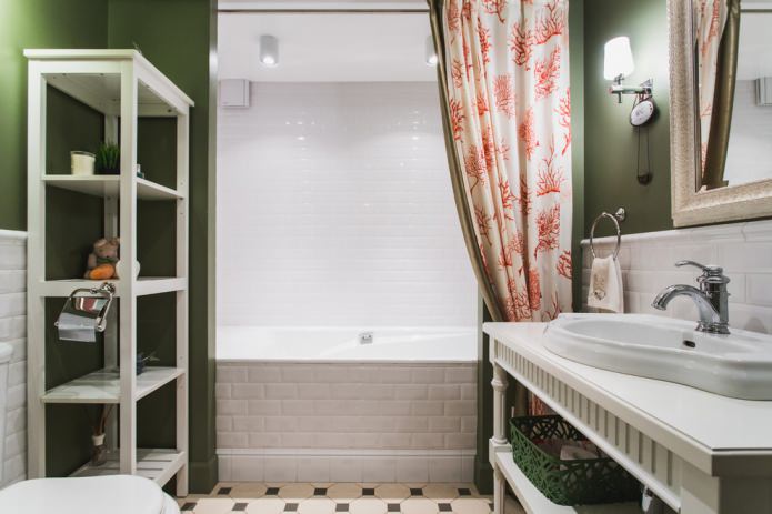 Salle de bains de style américain