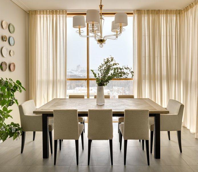 floor-length curtains