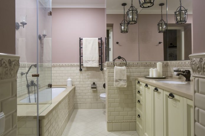 Salle de bain de style américain