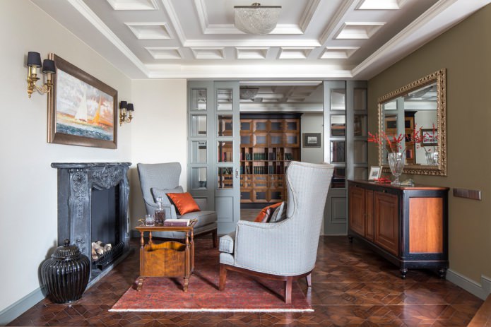 cheminée à l'intérieur