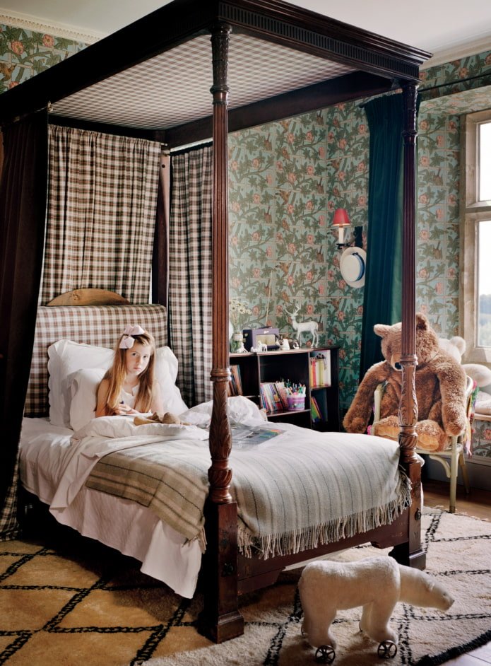 chambre d'enfant de style anglais traditionnel