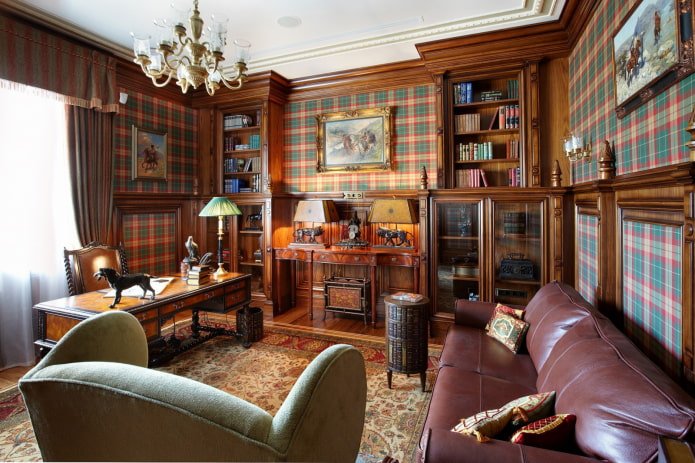Bureau spacieux de style anglais