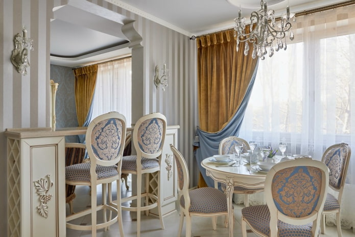 arche bouclée dans l'intérieur de la cuisine