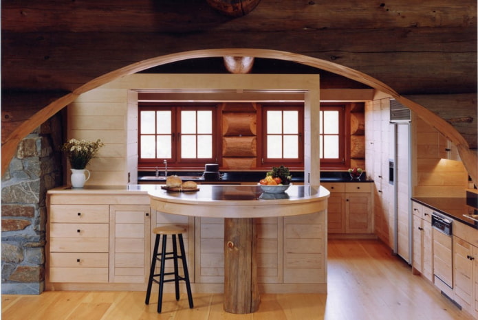 conception d'arche dans l'intérieur de la cuisine