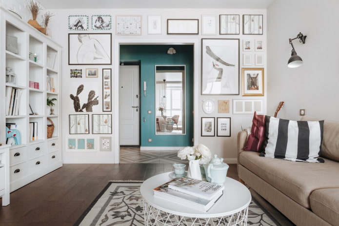 arche entre le couloir et le salon