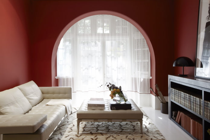 arche de fenêtre dans le salon