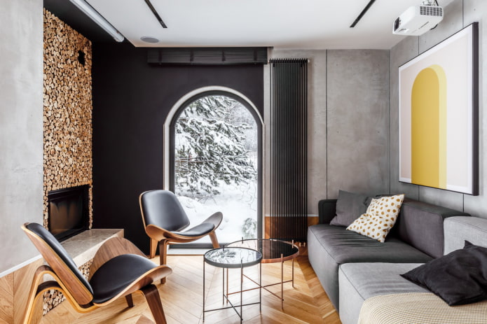 arche de fenêtre dans le salon