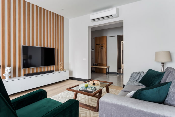 arche dans un intérieur de salon de style moderne