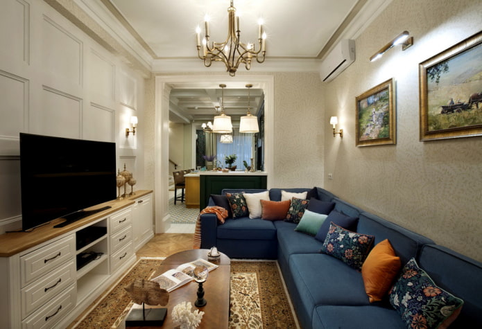 arche à l'intérieur d'un petit salon