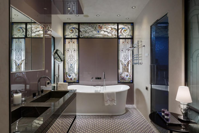 Salle de bain de style Art déco