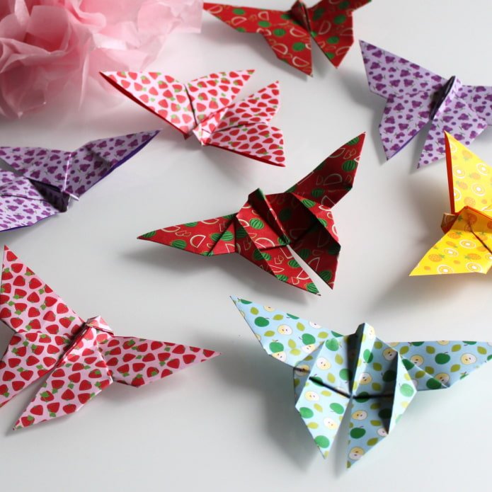 Papillons en origami