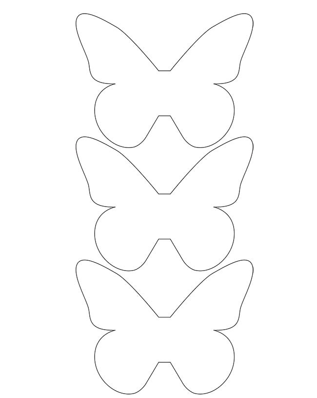 gabarit de papillons taille unique