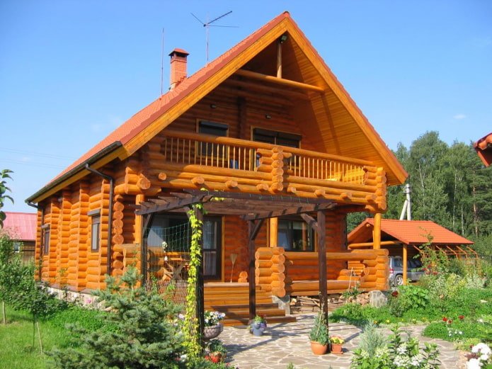 Projet de maison en bois avec balcon