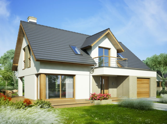 Emplacement du balcon dans le projet de maison