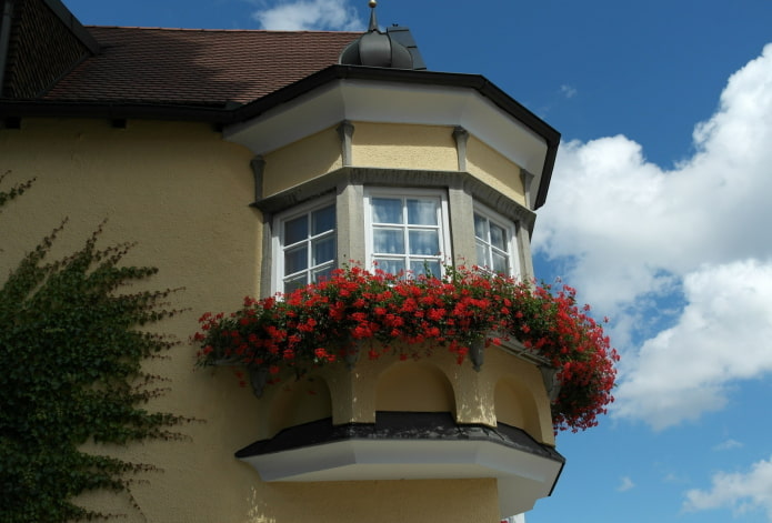 Conception d'un balcon dans une maison privée
