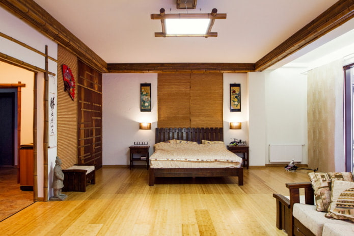 Style japonais dans une chambre