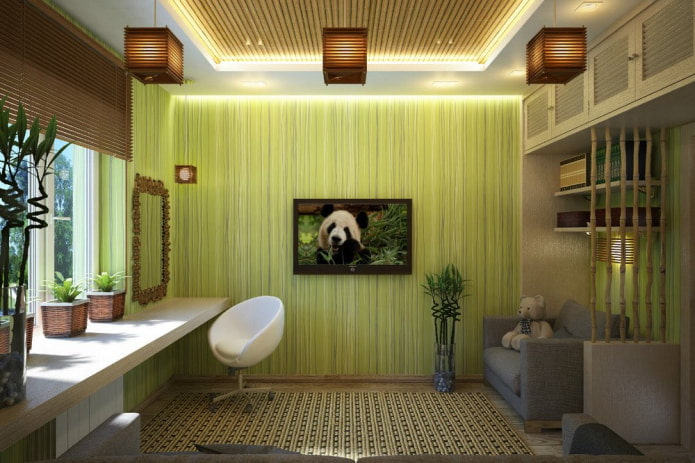 chambre d'enfant de style japonais
