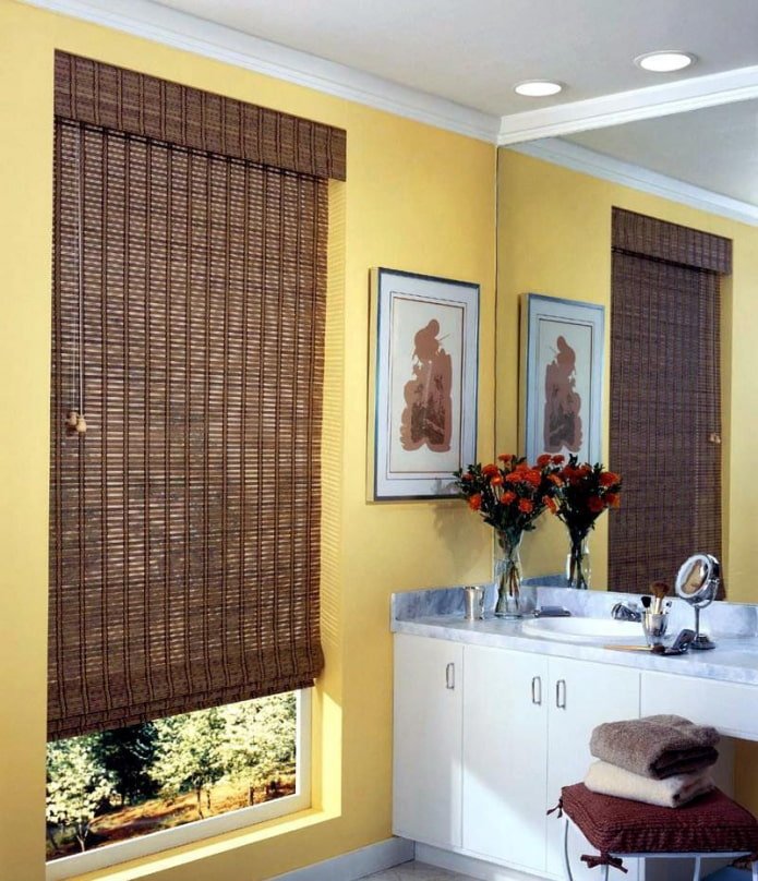 Stores romains en bambou pour l'intérieur