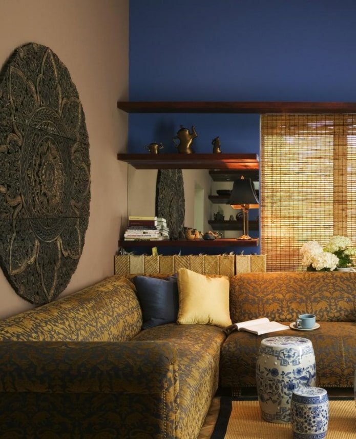 Rideaux en bambou de style oriental