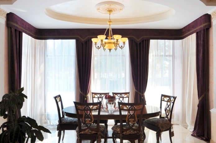 rigid velvet lambrequin