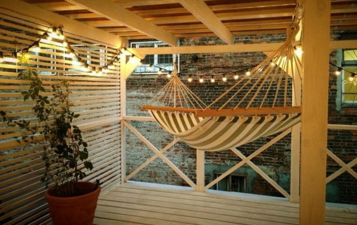 Espace détente sur la terrasse