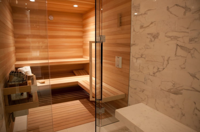 finishing materials for a bathhouse