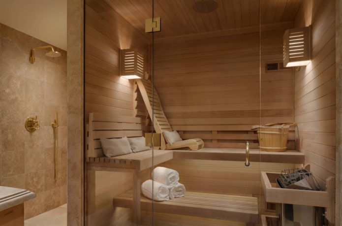 bain en bois de style moderne