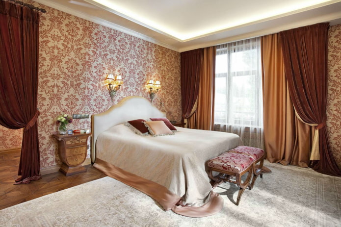 Rideaux en velours de style classique